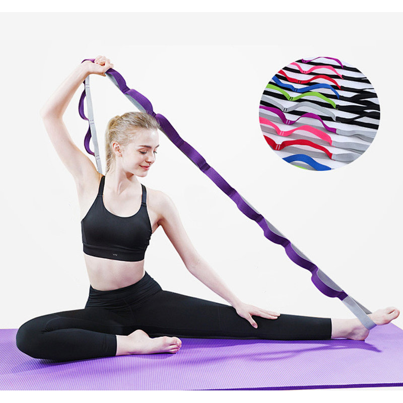Yoga strap for stretching